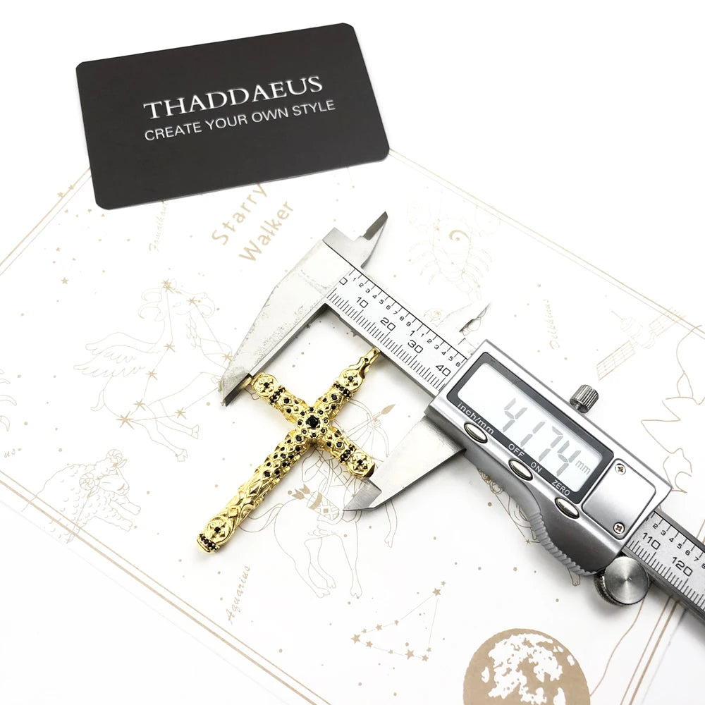Large Richly Ornamented Cross Pendant,Brand New 925 Sterling Silver Masterful Jewelry Accessories Vitnage Gift For Women Men Qme