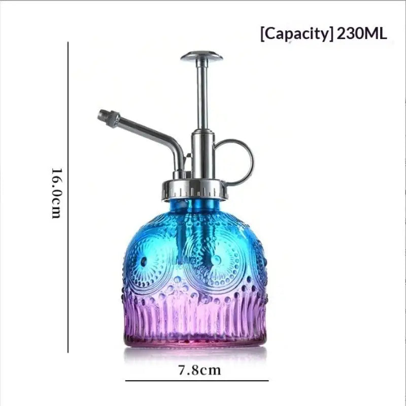 Watering Can Colored Glass Spary Bottle Plant Mister House Plants Qme silver Purple