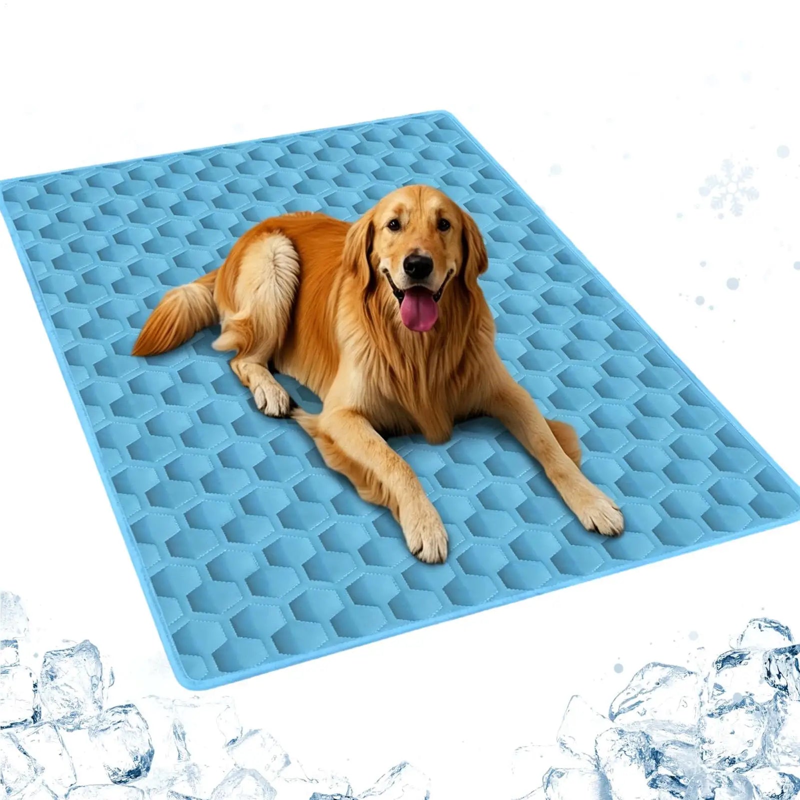 Cooling Pad for Dog Hot Summer Non-Slip Cushion Summer Dogs Cooling Pad for Small Medium Large Breeds Animals Resting Camping Qme