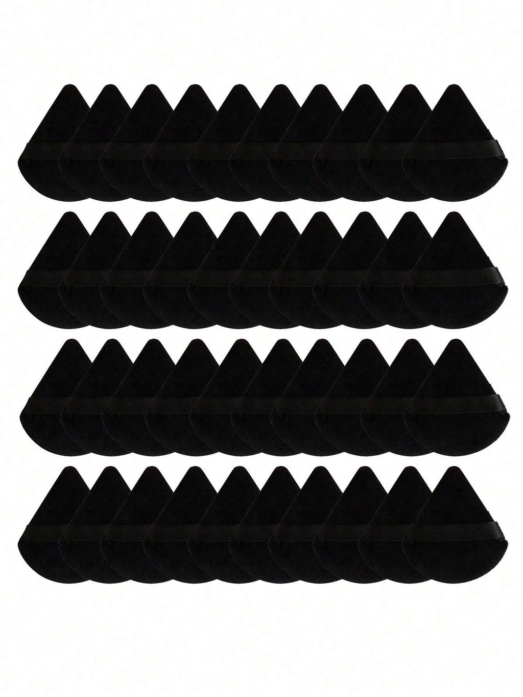 50 40 30 20 10 5 Triangular Velvet Puffs Reusable Face Eye Makeup Qme 40pcs