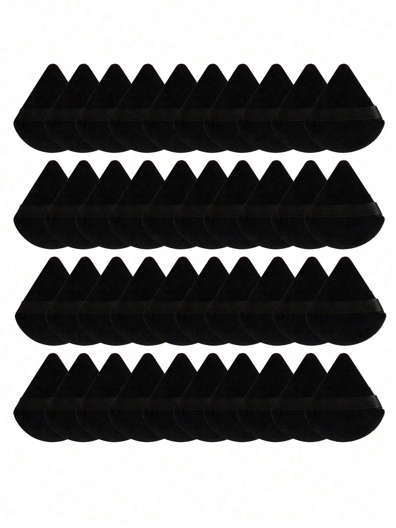 50 40 30 20 10 5 Triangular Velvet Puffs Reusable Face Eye Makeup Qme 40pcs