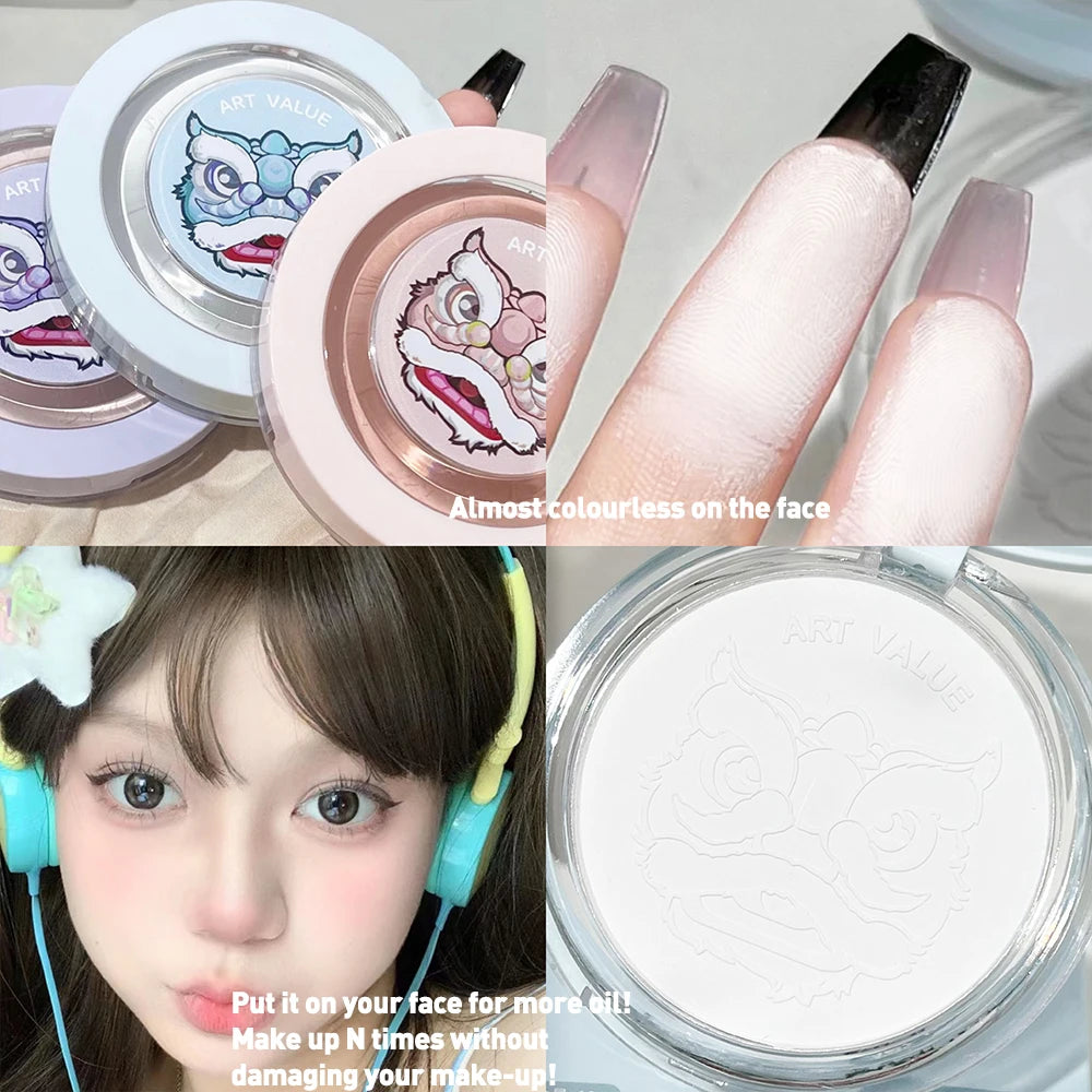 24 Hours Oil Control Makeup Powder Moisturizing Brightening Ultra-matte Press Powder Nature Waterproof Lasting Setting Powder Qme 01