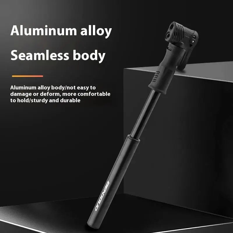 Bicycle Pump Mini Portable Hand Tire Tube Inflator Aluminum Alloy Qme