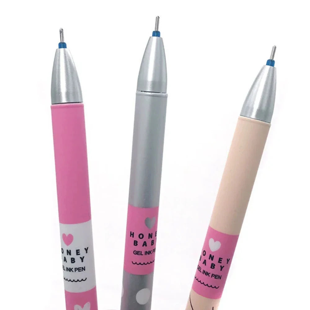 12/24Pcs Blue Erasable Gel Pens, Medium Tip 0.38mm, Smooth Writing, Suitable for Office and Everyday Use Stationery Qme