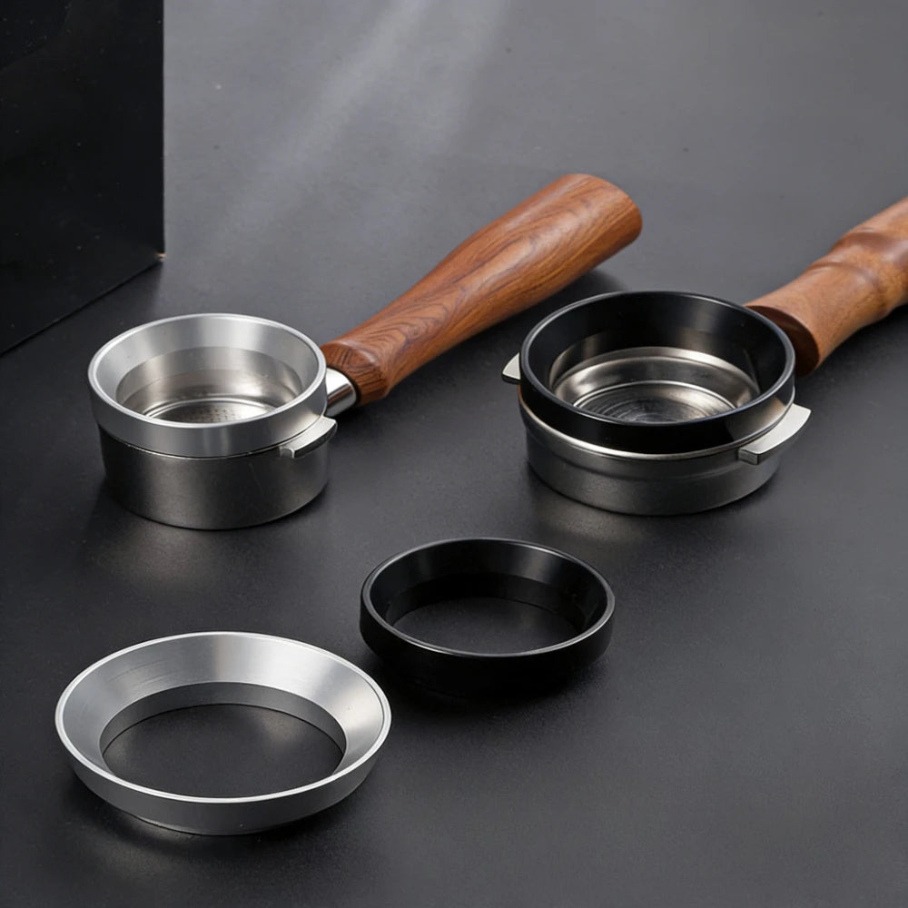 51mm 53mm 58mm Magnetic Espresso Dosing Ring Aluminum Dosing Funnel Perfect Fit For Coffee Brewer Accessories Qme
