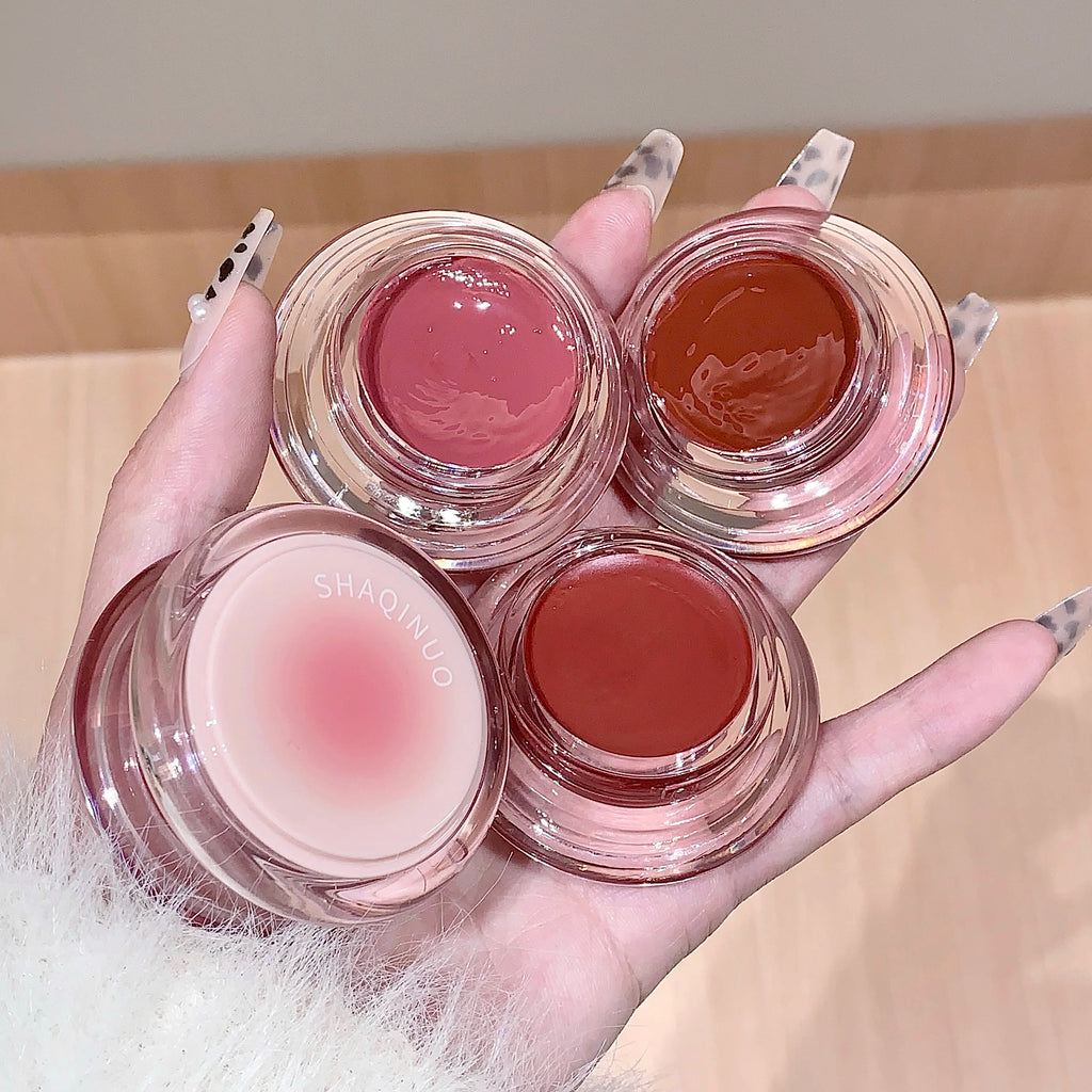 SHAQINUO Multi-use Lip Cheek Balm Hydrating Dewy Finish Long-lasting Qme