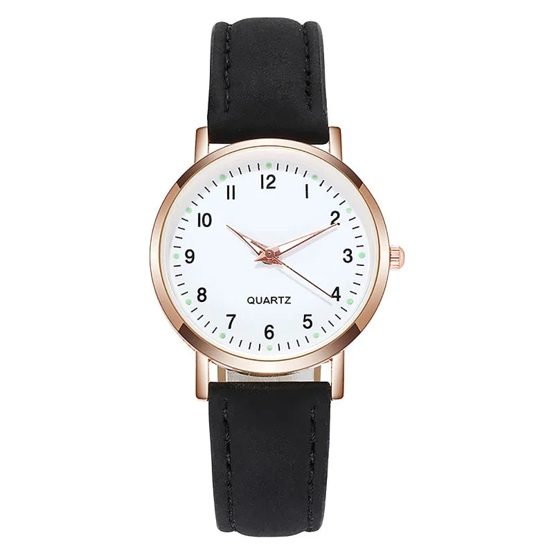 NEW Watch Women Fashion Casual Leather Belt Watches Simple Ladies' Small Dial Quartz Clock Dress Wristwatches Reloj mujer Qme
