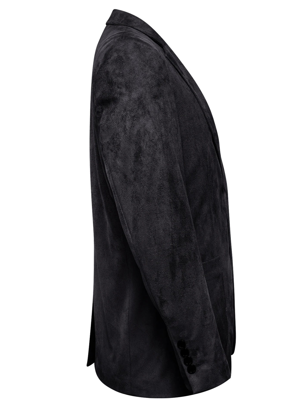 Vintage Mens Suede Blazer Jacket Casual Business Single Breasted Suit Qme