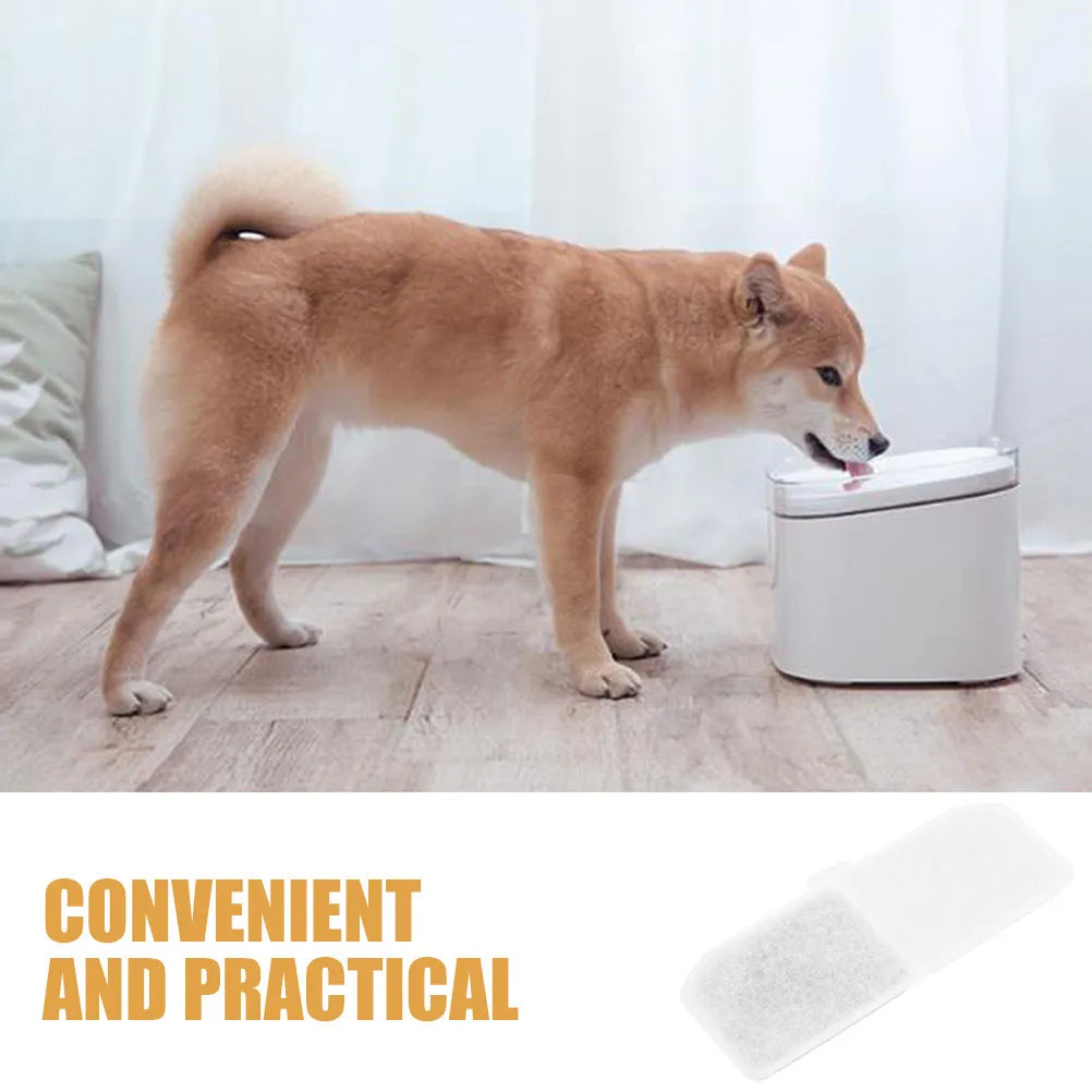 6Pcs Pet Water Fountain Filters Replacement Cat Dog Water Fountain Filter Tool for Effective Odor Chlorine Removal Qme
