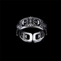 Cool Retro Cross Trendy Ring Male, Hip Hop Punk Style Single Personality High End Open Mouth Food Ring Jewelry Father's Day Gift Qme 1 resizable
