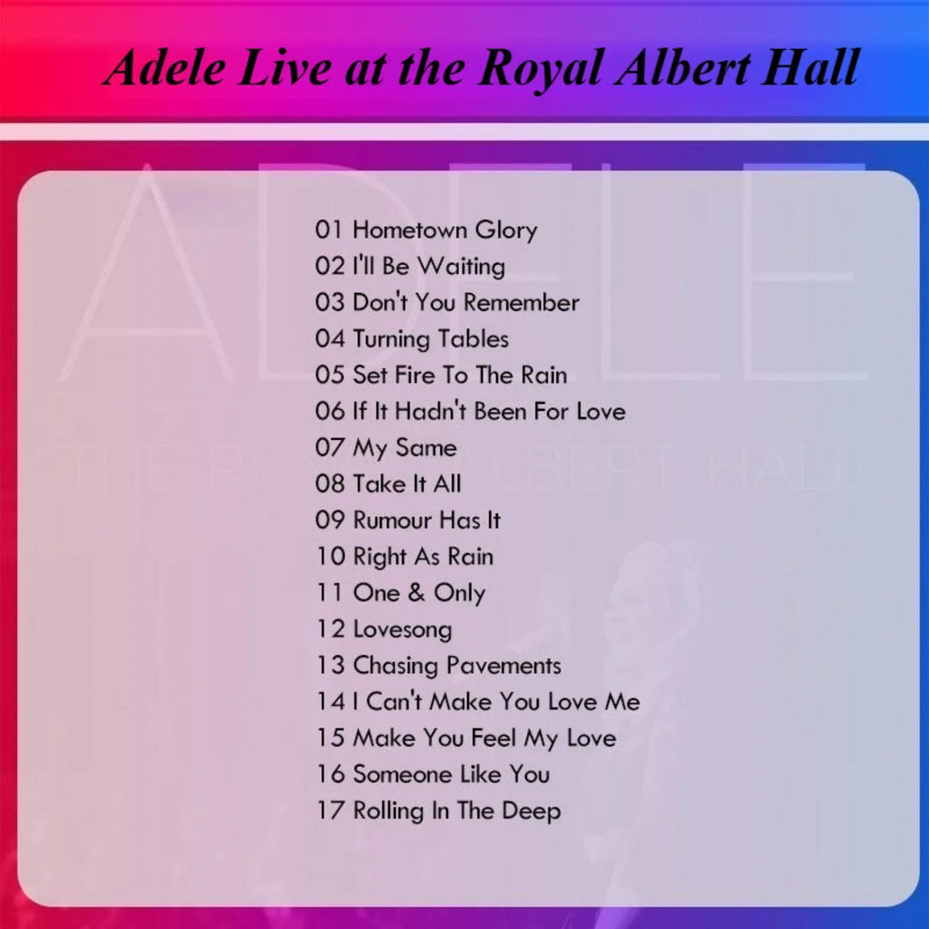 Top Female Vocal Live Concert Album CD ONLY, Black White Stage Live Performance Portrait Photo Cover Hi-Fi Lossless Sound Qme