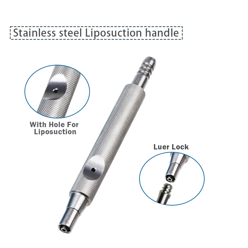 Liposuction Needle Converter Handle Stainless Steel Titanium Water Qme WHITE