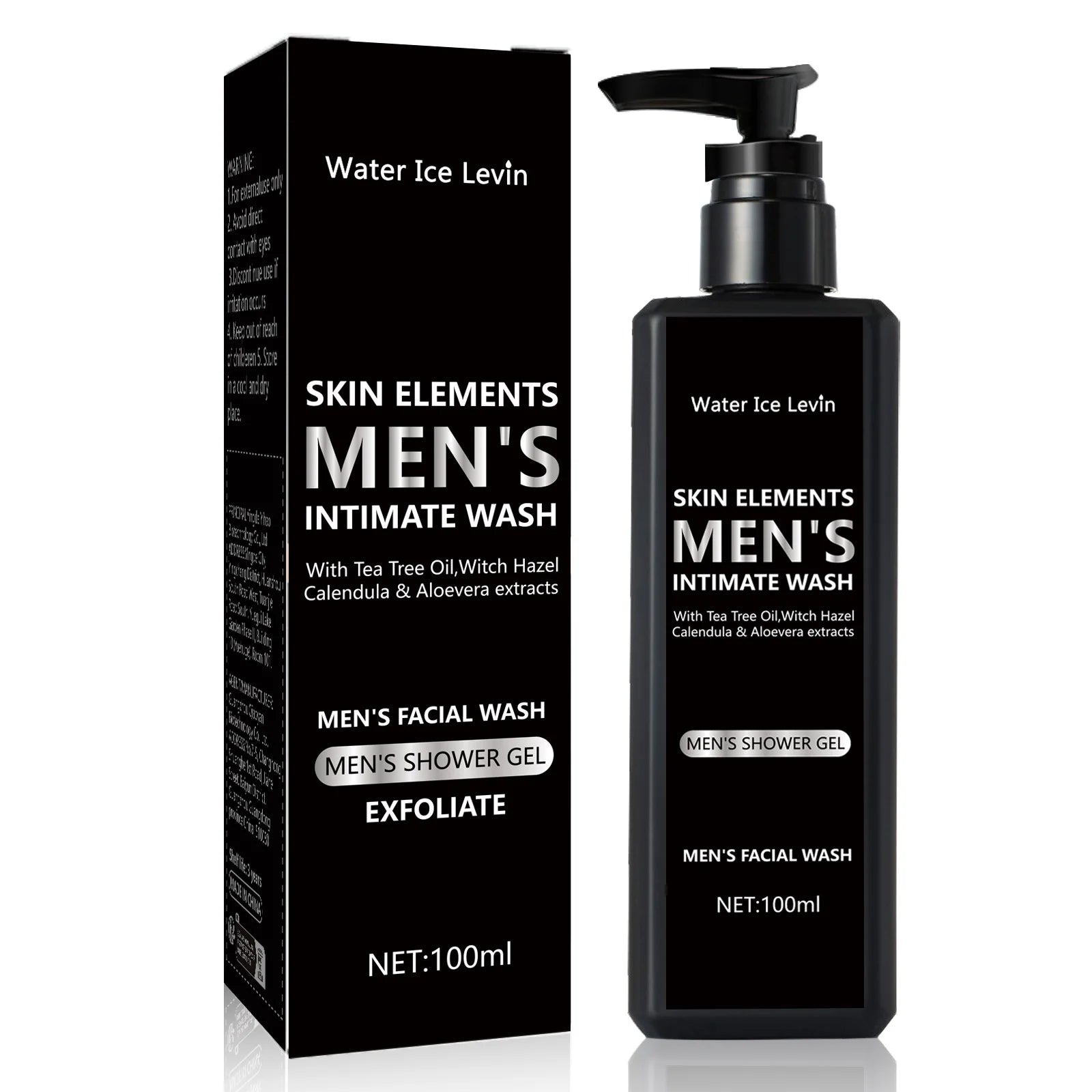 100ML men's facial cleanser for daily cleansing and bathing, suitable for oily skin, soothing, purifying and cleaning Qme 1pcs