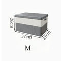 Large Capacity Foldable Storage Bin for Clothes, Quilts & Toys Collapsible Wardrobe Organizer Box for Bedding & Home Qme M