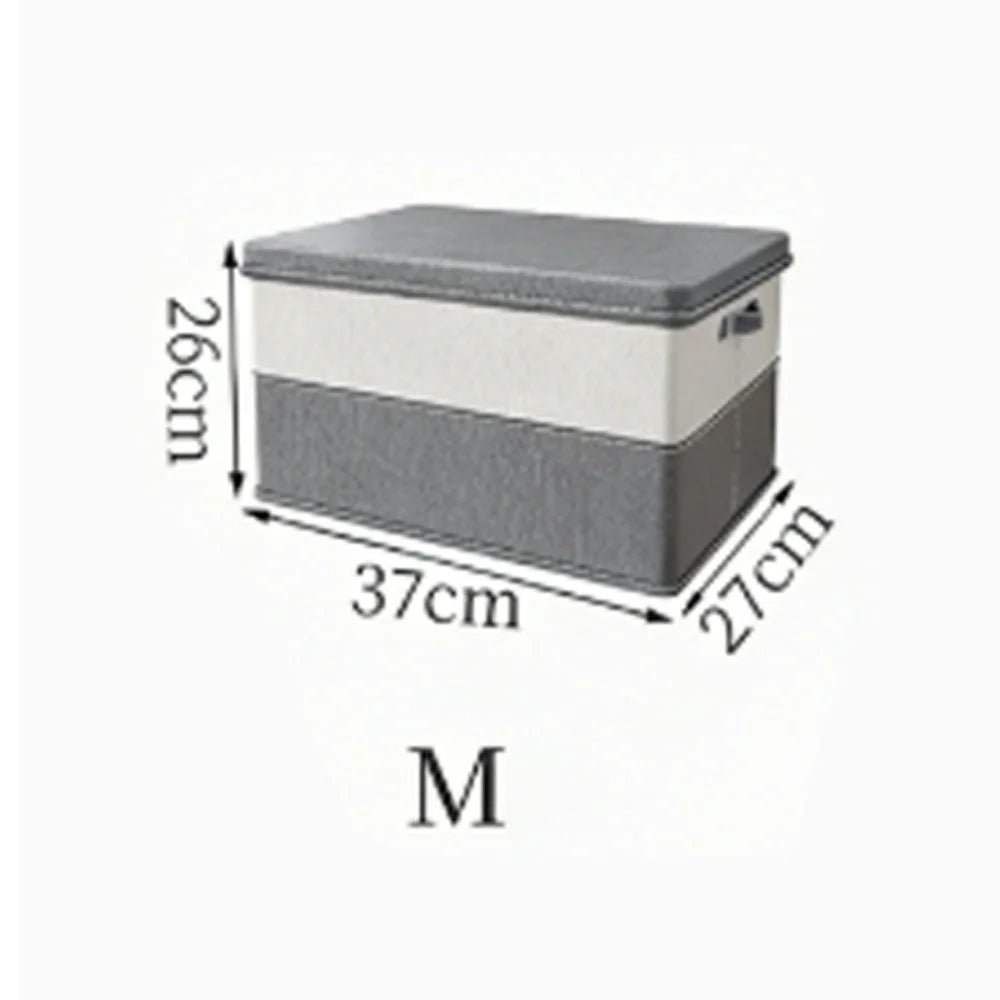 Large Capacity Foldable Storage Bin for Clothes, Quilts & Toys Collapsible Wardrobe Organizer Box for Bedding & Home Qme M