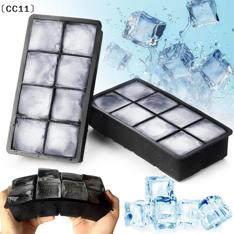 4 6 8Grids Silicone Molds Spherical Ice Reusable Cocktail Freezer DIY Qme