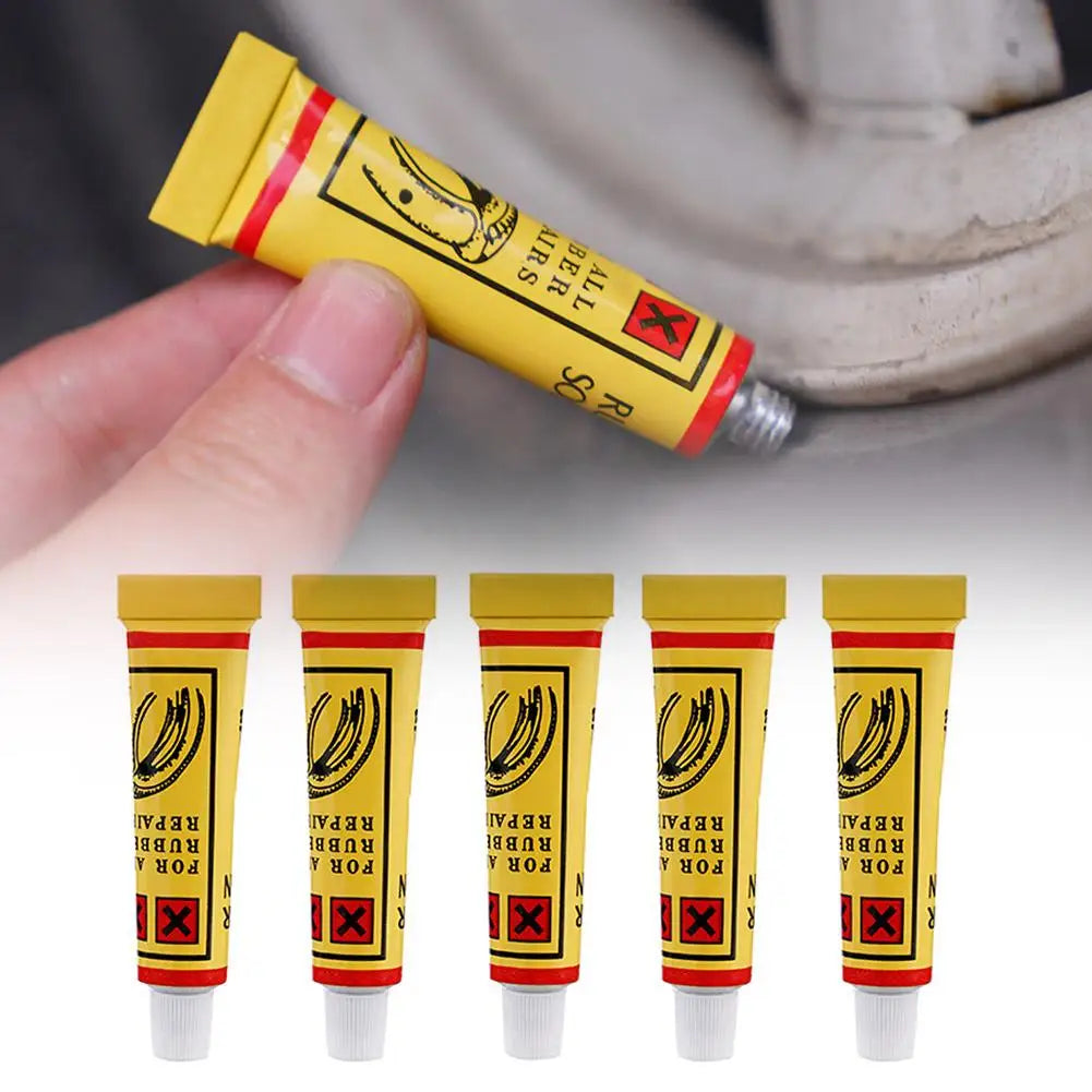5PCS Car Tire Repairing Glue Motorcycle Bicycle Tyre Inner Tube Puncture Repair Tools Bike Trye Tire Patching Repair Glues Qme