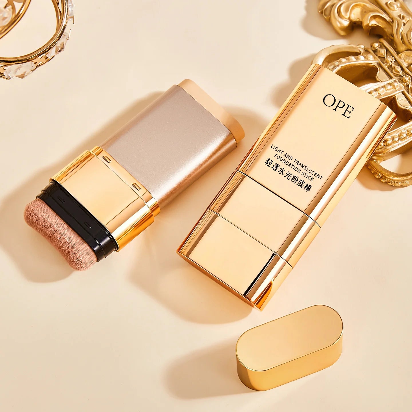 Double Ended Foundation Stick Long-lasting Non-tarnishing Effect Qme