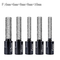 2/3/4/ 5 Pc /set Dry Diamond Drilling Bit Tile Cutter Marble Drill Bit M10 Thread Brazed Hole Opener Angle Grinder Tool Qme F