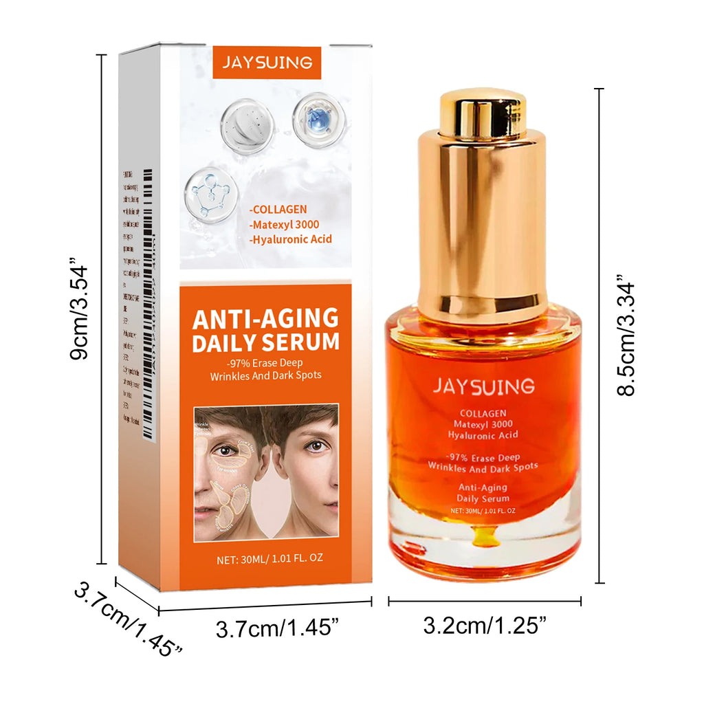 Collagen Firming Face Serum W-rinkles Removal Firming Lifting Anti A-ging Fade Fine Lines Essence Brighten Moisturizing Serum Qme