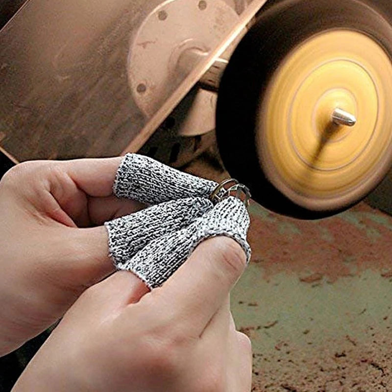 100 Pcs Finger Cots Thumb Protector Anti-Cut Fingertips Finger Sleeve Flexible Resistant Protection Finger Cots DIY Work Qme
