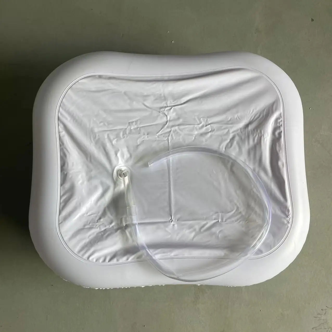Factory spot PVC inflatable shampoo basin Environmental health care shampoo foot basin Convenient square shampoo basin Qme