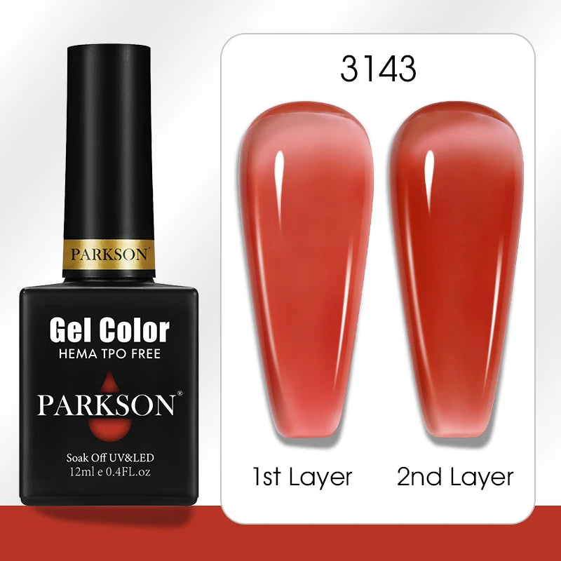 Parkson Colorful Nail Gel Polish Lacquer Soak Off UV LED Long Lasting