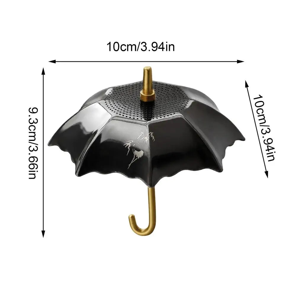 Tea Strainer Stainless Steel Loose Leaf Umbrella Filter Metal Tea Strainer For Home Kitchen Countertop Apartment Dormitory Qme Black China Mainland