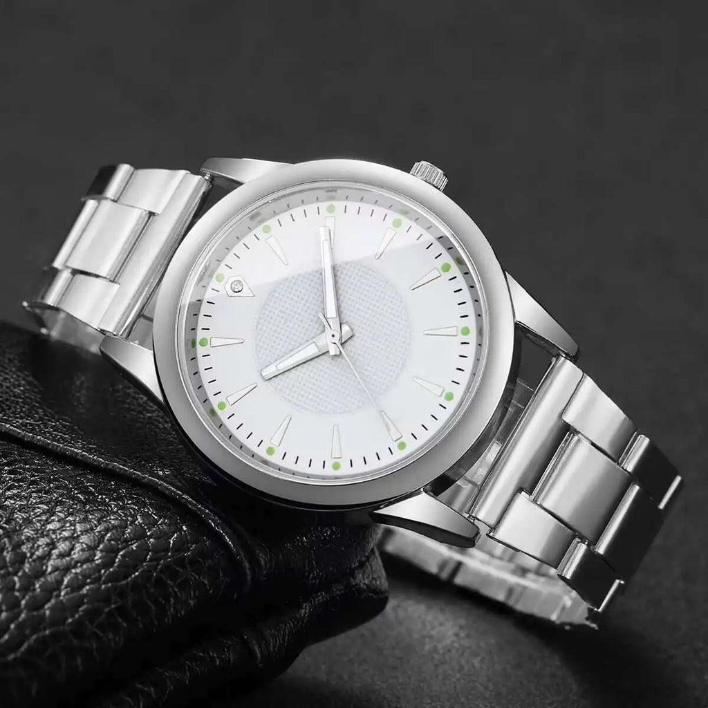 Moda masculina relógios de negócios mostrador simples relógio de quartzo masculino reloj hombre (sem caixa) Qme