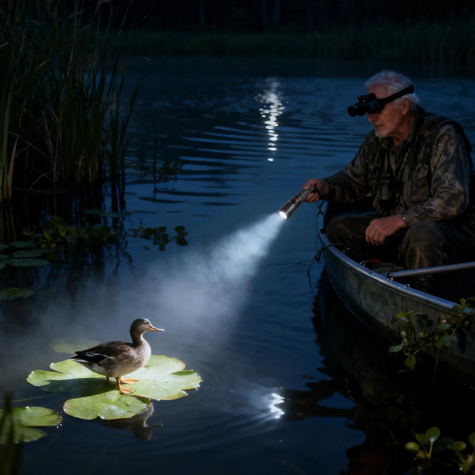 Flashlights Home Type-c Charging Torch Lamp Four-color Illumination Qme
