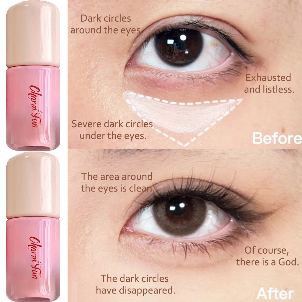 6Colors Pink Brightening Liquid Concealer Pearl White High Gloss Multi-Purpose Highlighting Moisturizing Cover dark circles/acne Qme