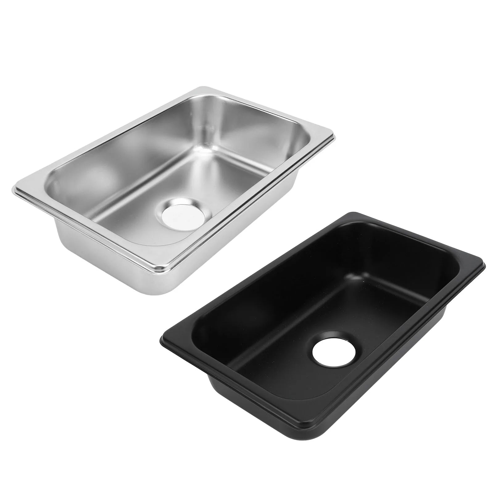 RV Kitchen Sink Wash Basin RV 304 Stainless Steel Sink Rust Resistant High Capacity Smooth for Boat Yachts Boats Qme