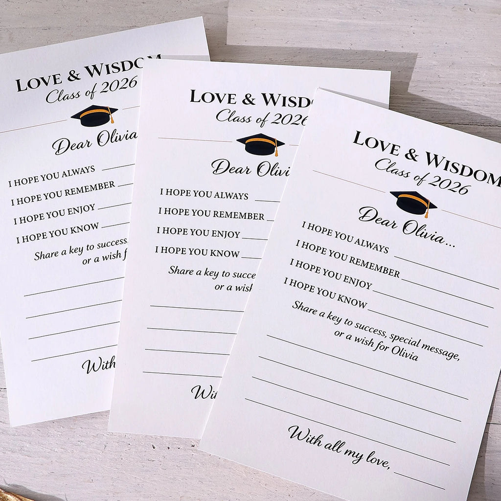 10Pcs/50Pcs Love & Wisdom Game Cards Graduation Season Creative Gift Tabletop Game for Students Grad Celebration Supplies Qme