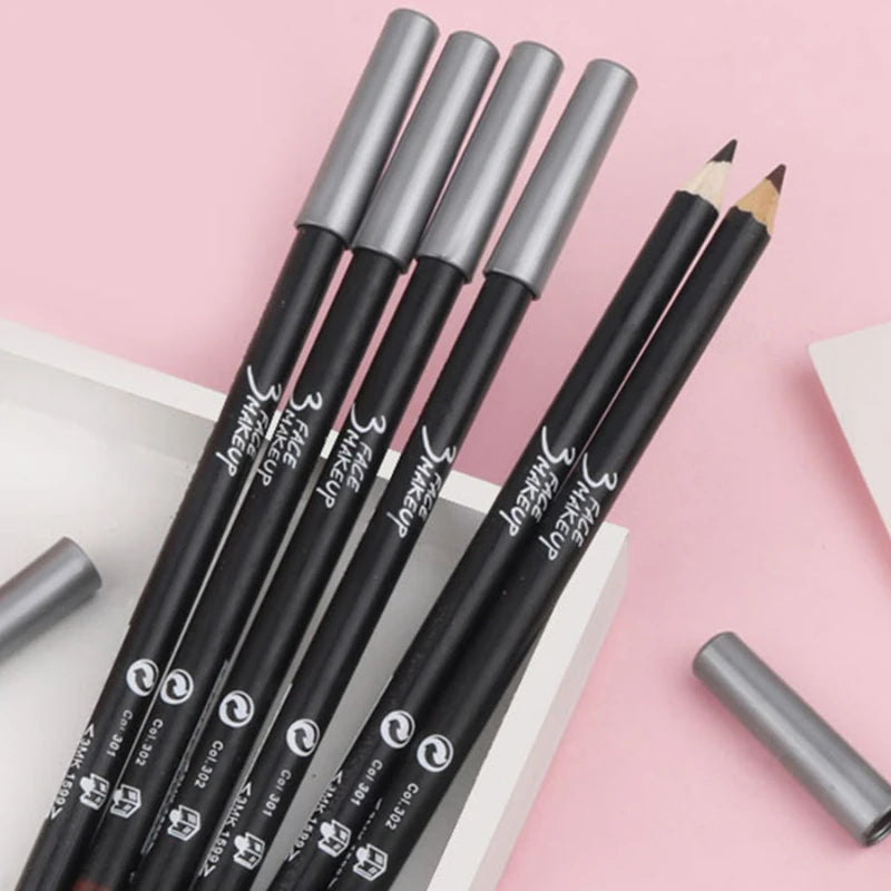 Long-lasting Black Eyeliner Brow Pencil Waterproof Easy Application Qme