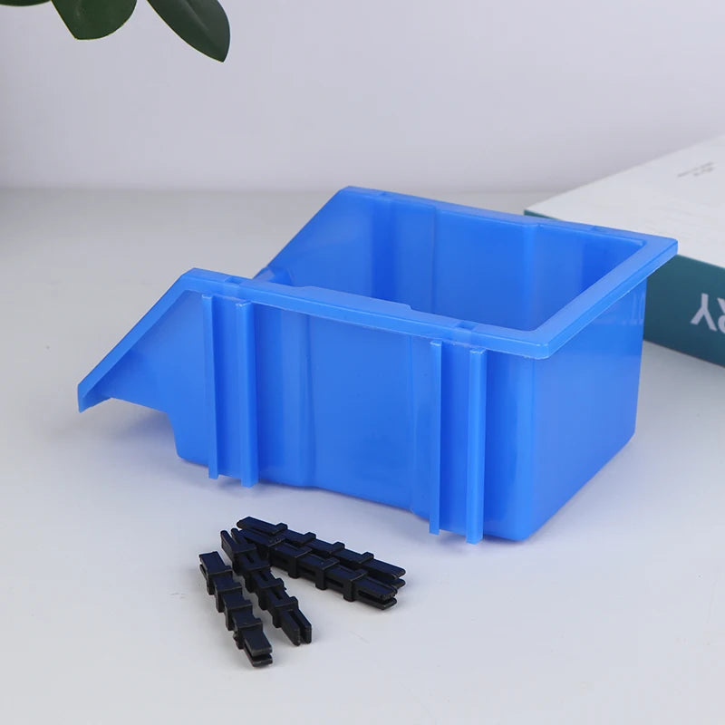 1 2 Stackable Bin Parts Storage Organizer Garage Bins Plastic Screw Qme