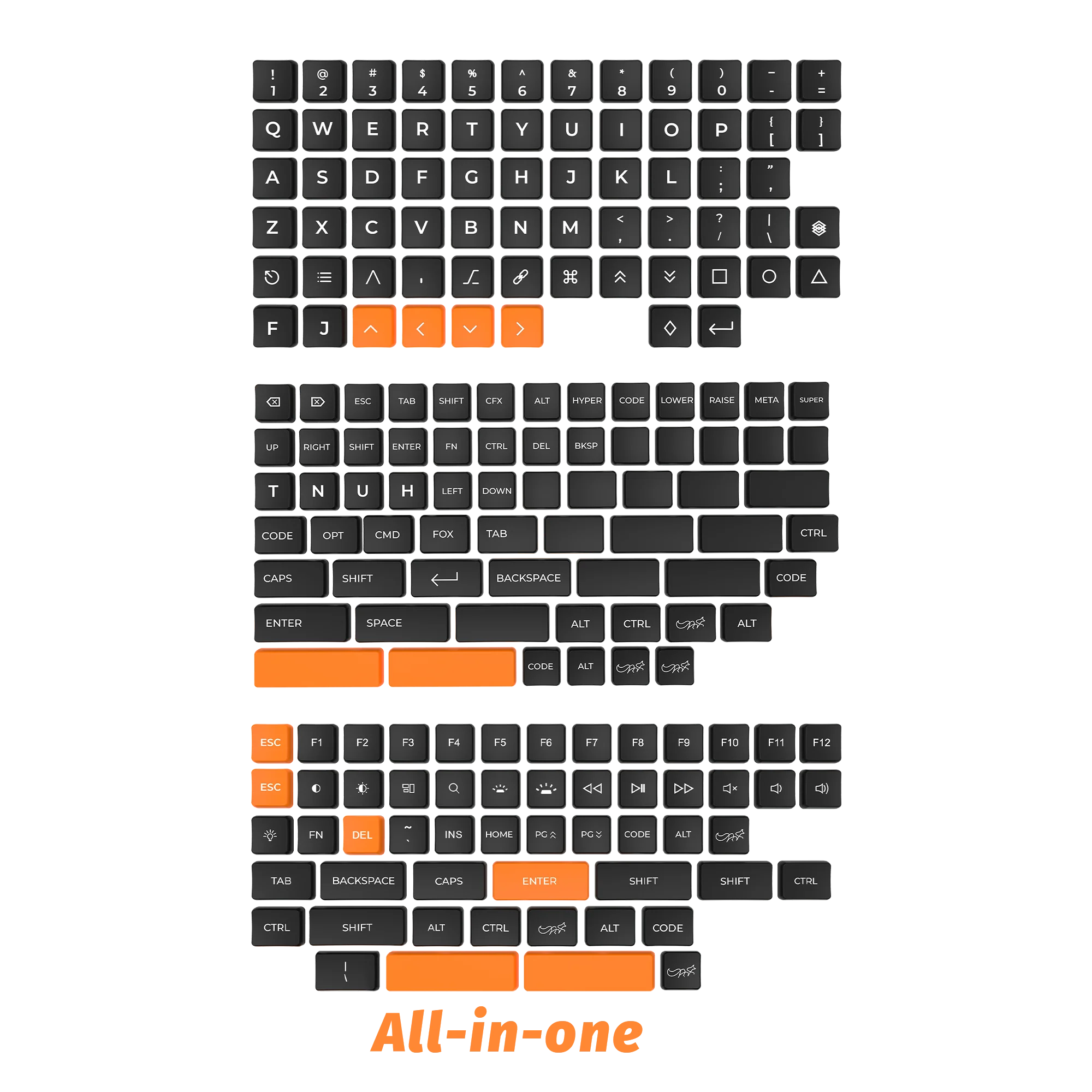 CHOSFOX Low Profile PBT Choc Keycaps for Kailh 1350 Low Profile Switch Mechanical Keyboard Ultra Thin Keycaps Qme ALLIN ONE