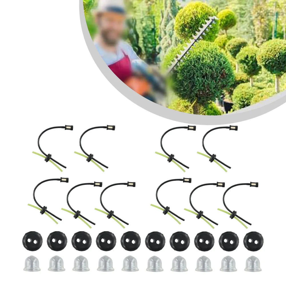 5/10 Set Fuel Filter Fuel Hose Seal For Brushcutter Hedge Trimmer Engine Fuel Tank Filter Kit Fuel Filter And Hose Seal Set Qme