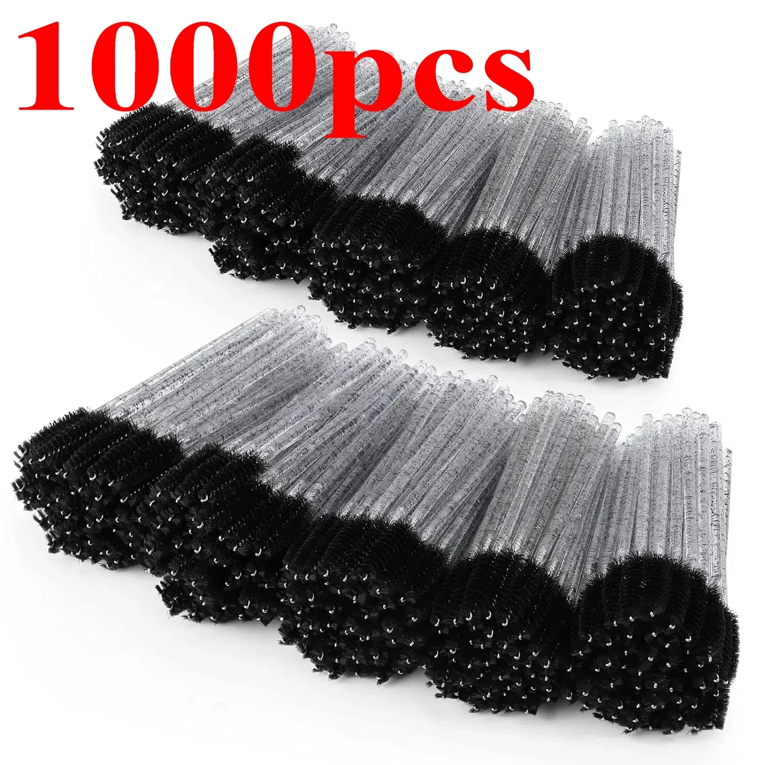 Wholesale 100/500/1000pcs Spoolies for Eyebrow Beauty Tools Eye Lash Extension Colorful Disposable Mascara Wands Eyelash Brush Qme Black 1000pcs