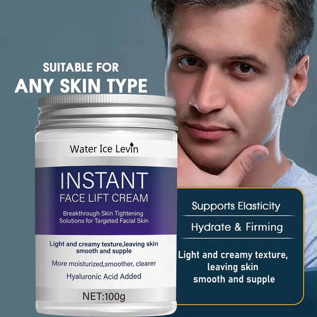 Instant Lifting Face Cream with Hyaluronic Acid & Collagen for Tightening, Firming & Deep Moisturizing. Qme