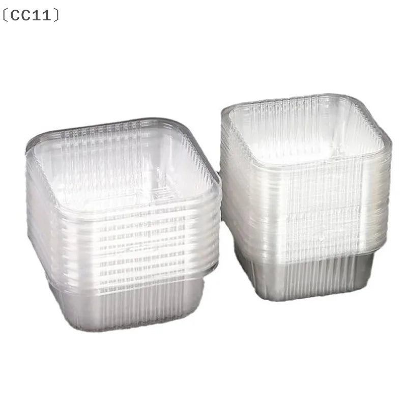 CC11100pcs Square Moon Cake Trays Mooncake Packaging Box Without Qme