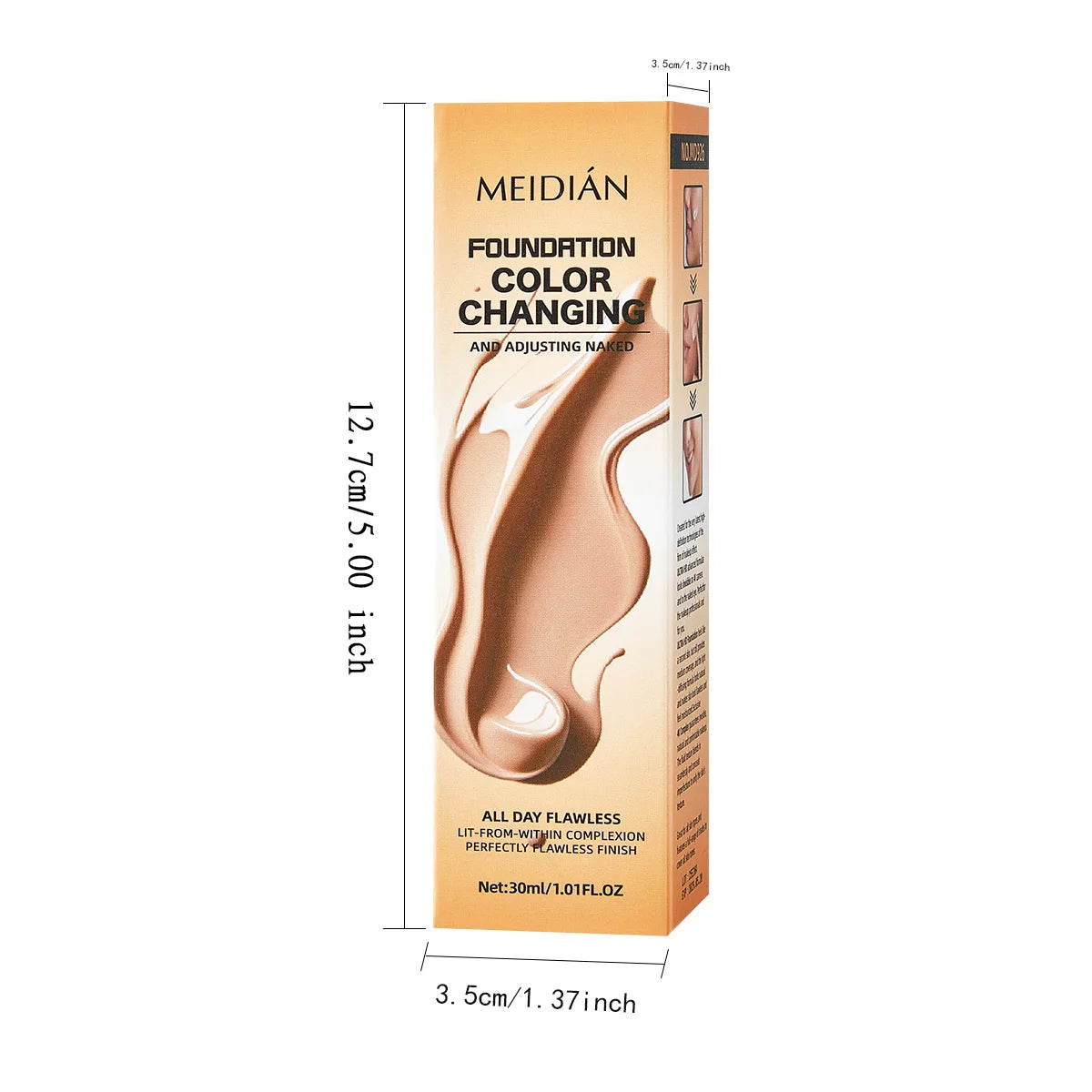 Liquid Foundation Moisturizing Fitting Fine Texture Long-lasting Qme