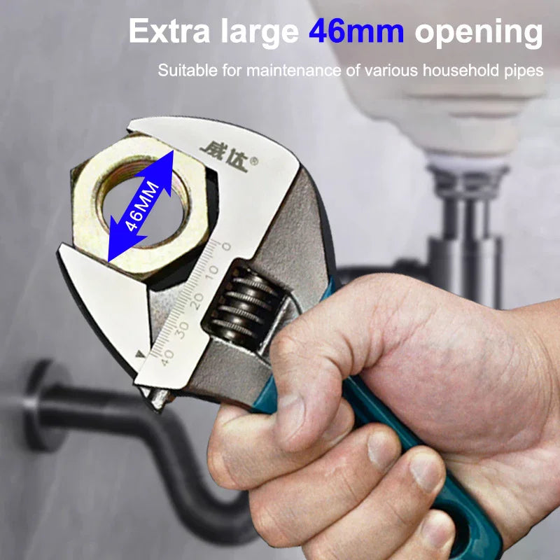 4/5/6/8 Inch Short Handle Adjustable Wrench Portable Mini Large Opening Monkey Spanner Household Wrench Tools Qme