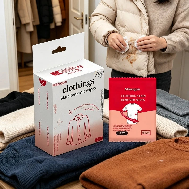 Multifunctional Dry Clean Down Jacket / White Shoes, Disposable Garment Stain Removal Wet Wipes, Leather Jacket Stain Remov Qme
