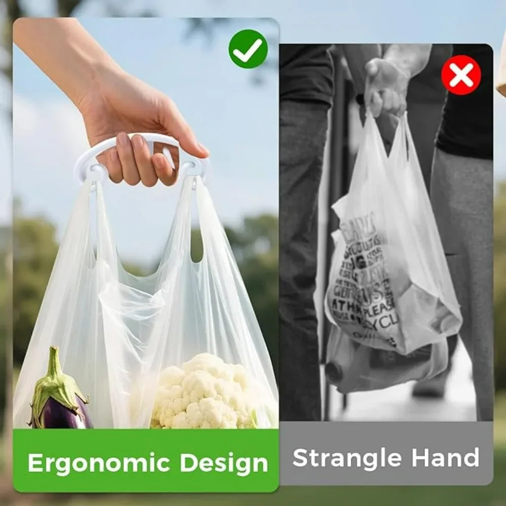 Portable Shopping Bag Storage Organizer Bag Grips Multi Functional Labor-saving Lifting Device Carry Household Bag Handle Gadget Qme