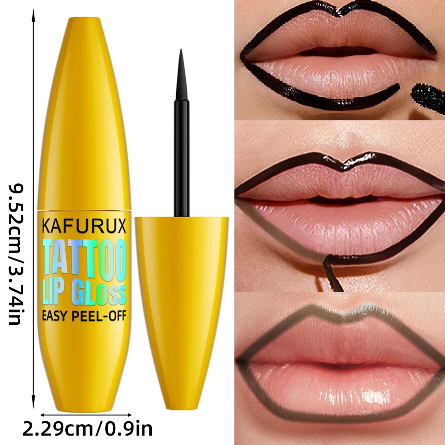 Peel Off Black Brown Lip Stain Reveal Long Lasting Waterproof Matte Qme