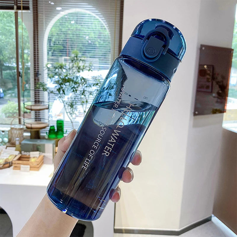 Portable Water Bottle Drinking Tea Mug Outdoor Sport Camping Supplies Qme Blue