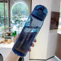 Portable Water Bottle Drinking Tea Mug Outdoor Sport Camping Supplies Qme Blue