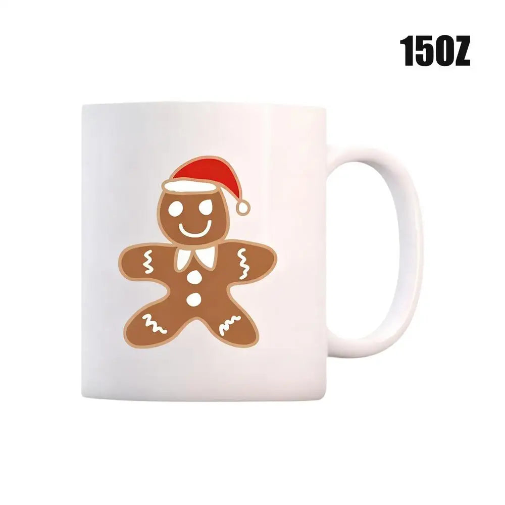 Gingerbread Man Mug Microwave Safe Funny Festive Christmas Drinking Qme China Mainland White 15oz