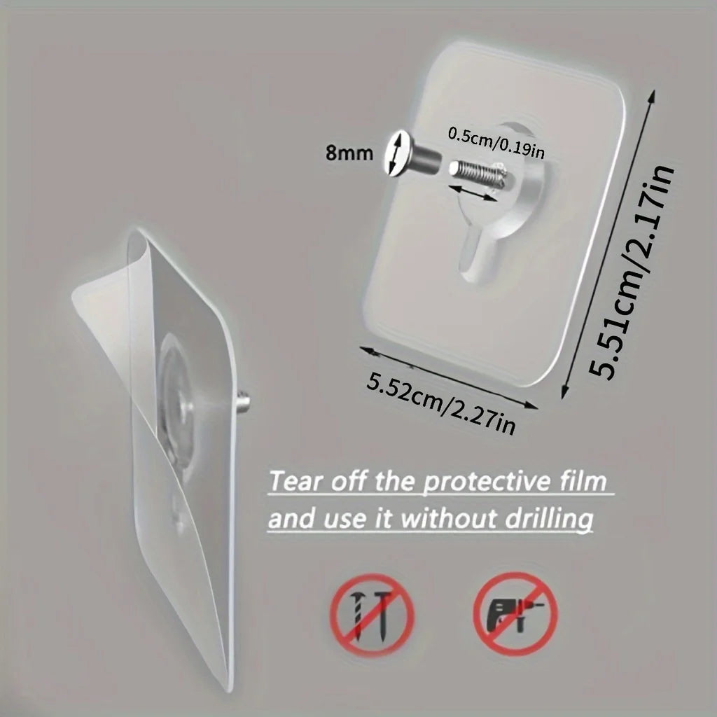 Self-adhesive wall hooks, allowing you to hang paintings decoration installation solution, for wall-mounted items Qme