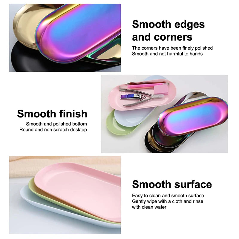 Nail Tool Sterilisation Box Jewellery Metal Tray High-aesthetic Qme